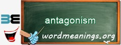 WordMeaning blackboard for antagonism